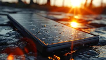 Batterie solaire pour téléphone