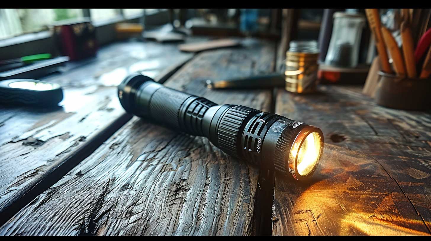 Lampe de poche solaire