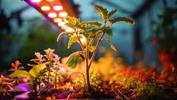 éclairage led pour plantes à l'intérieur