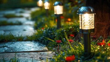 Lampes solaires de jardin