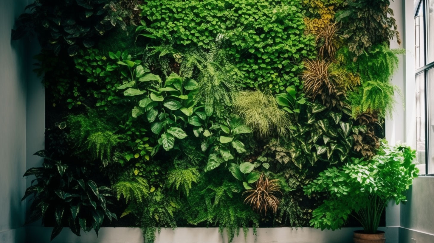 Mur végétal dans appartement