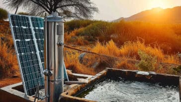 Pompe de puit solaire