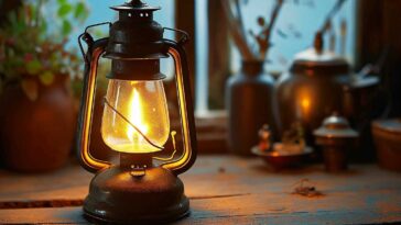 Une jolie lampe à pétrole